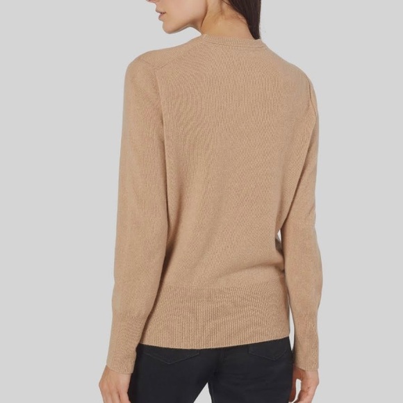 Equipment x Anthropologie Sanni Cashmere Crew Neck XXS Taupe Camel Super Soft - Picture 16 of 17